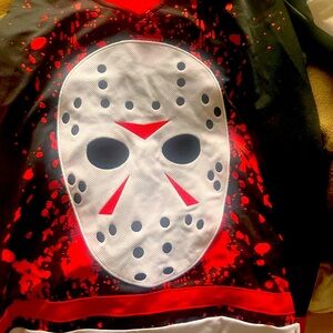 Friday the 13th Jason hoodie and hockey jersey